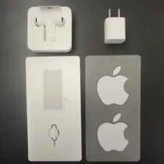 iPhone 純正付属 イヤホン アダプター SIMピン ステッカー　未使用品