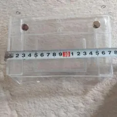 クリアプラスチック筆箱 スナップボタン式