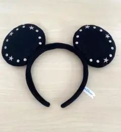 【TDLで購入】ミッキーカチューシャ(スタッズ・星刺繍付き)