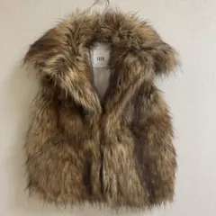 ＧＹＤＡ　ファーベスト　茶色　フリーサイズ　ゴージャス