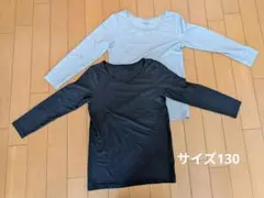 ユニクロ　HEATTECH 130 長袖シャツ ２枚