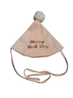 ジェラートピケ　ベビー帽子　フリーサイズ　誕生日