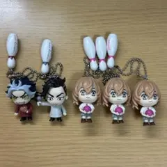 東リべ　ラウンドワンコラボ　ミニフィギュアストラップ　柴大寿　九井一　橘日向