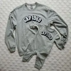 親子コーデ GAP 1969 トレーナー つなぎ