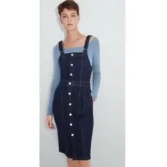 ZARA デニムキャミワンピース