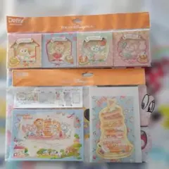 ダッフィー＆フレンズ　ワンダフルキッチン　メモ　＆ポストカードセット