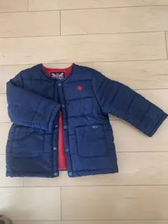 お値下げ。Polo ネイビー キルティングジャケット　70-80cm