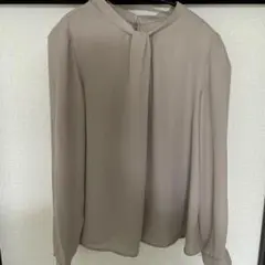 OPAQUE.CLIP ベージュ長袖ブラウス 40/L