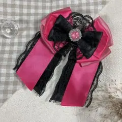 1820. キンブレリボン(ビビットピンク)現品1点限り ペンラリボン ヲタ活