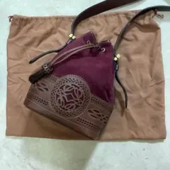 【ヴィンテージレア品】LOEWE レザーバケットバッグ