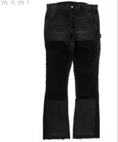 mnml ミニマル デニム フレアパンツ 31 ブラック