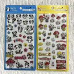 新品　内藤ルネ ぷくぷくジェリーシール　2枚セット　正規品