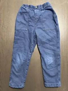 UNIQLO デニム裏起毛暖パン　130