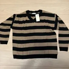 earth music&ecology ストライプニット M