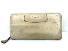 26W2-136 COACH コーチ ラウンドファスナー 長財布 ブランド