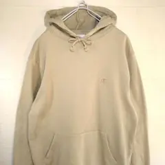 チャンピオン×earth　コラボパーカー　刺繍ロゴ　プルオーバー