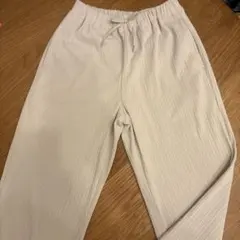 GU リブプルオンワイドフレアパンツ 150cm