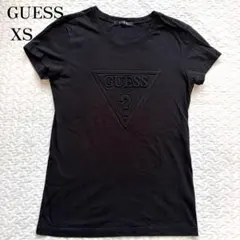 GUESS ゲス 半袖 Tシャツ エンボス ロゴ ブラック XS 綿100%のサムネイル