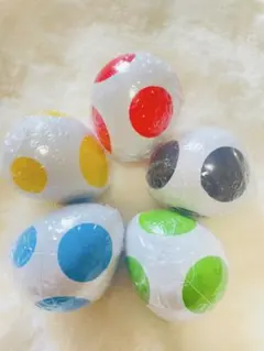 スーパーマリオめじるしアクセサリー　ヨッシーコレクション 5個