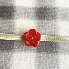 梅　新春帯留　着物　三分紐　着物　春　和菓子帯留　 帯留め ハンドメイド品 花
