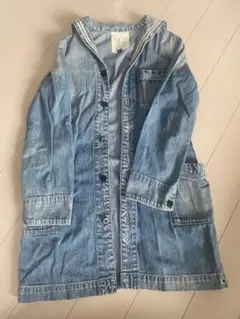 デニム&ダンガリー　130 セーラー　デニムカーディガン　コート