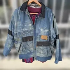 超希少 ショーンジョン デニム パッチワーク ゆるダボ Gジャン - メルカリ