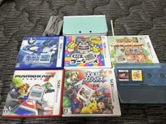 【値下げ可】ニンテンドー3DS LL ミント×ホワイト 3DSソフト5本セット