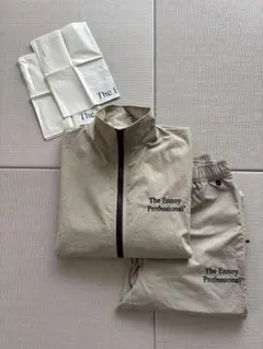 ENNOY エンノイ スタイリスト私物 シャカシャカセットアップ ベージュ S