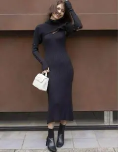 正規品　snidel スナイデル 3ピースニットワンピース ブラック