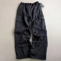 新品・タグ付き エアウォーク 防寒 ブラック カーゴパンツ 調整可能ウエスト