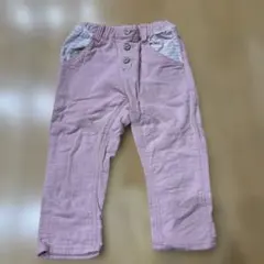 Branshesピンク ボタン付き ハーフパンツ120cm