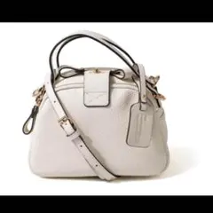 ヘイニ　ホワイトレザー ショルダーバッグ