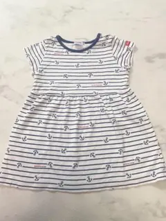 ミキハウス ボーダー ワンピース 90