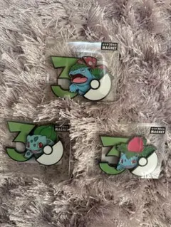ポケモン30周年 マグネット フシギダネ　フシギソウ　フシギバナ中国ポケセン限定
