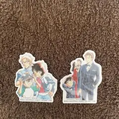 名探偵コナン 北栄町 米花商店街 トレーディングステッカー 赤井 世良 2点