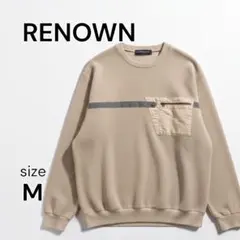 【RENOWN】レナウン ベージュ メンズ M 長袖 カットソー
