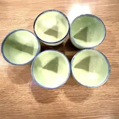 有田焼！新品薄緑色の湯飲み5個セット