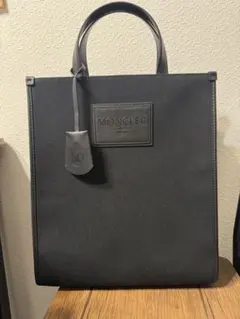 MONCLER モンクレール　アクセサリーストラップ付きキャンパストートバッグ