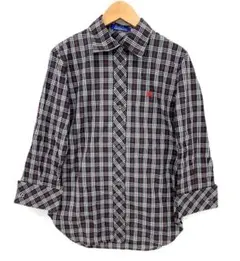 T09/089 Burberrys BLUELABELバーバリーチェック柄七分袖