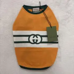 GUCCI 犬服 オレンジ Sサイズ GGロゴのサムネイル