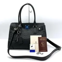 美品【オーストリッチ本革】coto 2wayバッグ　JRA認定　定価38万円