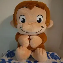 おさるのジョージ　ぽってりグランデぬいぐるみ　おすわり
