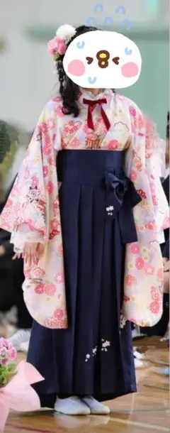 【Catherine Cottage・8点セット】袴セット＆フリル肌襦袢＆髪飾り