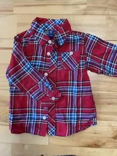 赤チェックシャツ 18〜24month