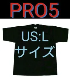 黒 L 新品 PRO5 プロファイブ 無地 Tシャツ ブラック ビッグサイズ
