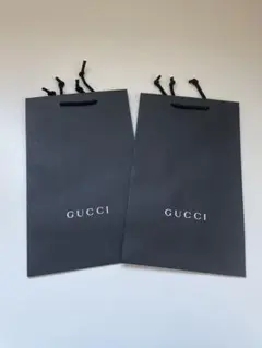 GUCCI ショップ袋 2枚セット 黒