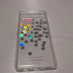 kate spade フラワー柄ケース クリア