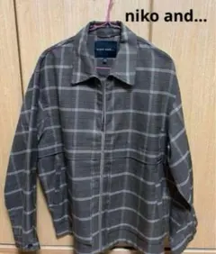 niko and... チェック柄 ジャケット