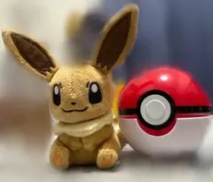 【ボール付き】プチぬいぐるみ INモンスターボールケース イーブイ