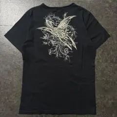 トルネードマート バタフライ Tシャツ Vネック 刺繍 y2k ブラック お兄系のサムネイル